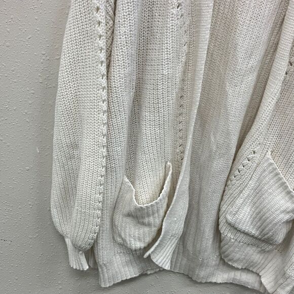 American Eagle Cozy Cream Open-Front Sweater size small #161 - Picture 2 of 6